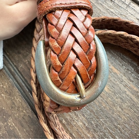 Full Grain Cowhide Braided Leather Belt Size‎ 38 - Picture 2 of 5